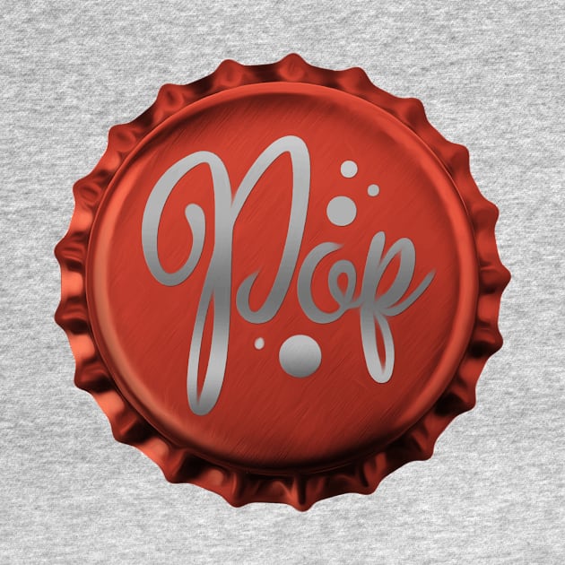 Pop-art bottle cap by Spindriftdesigns